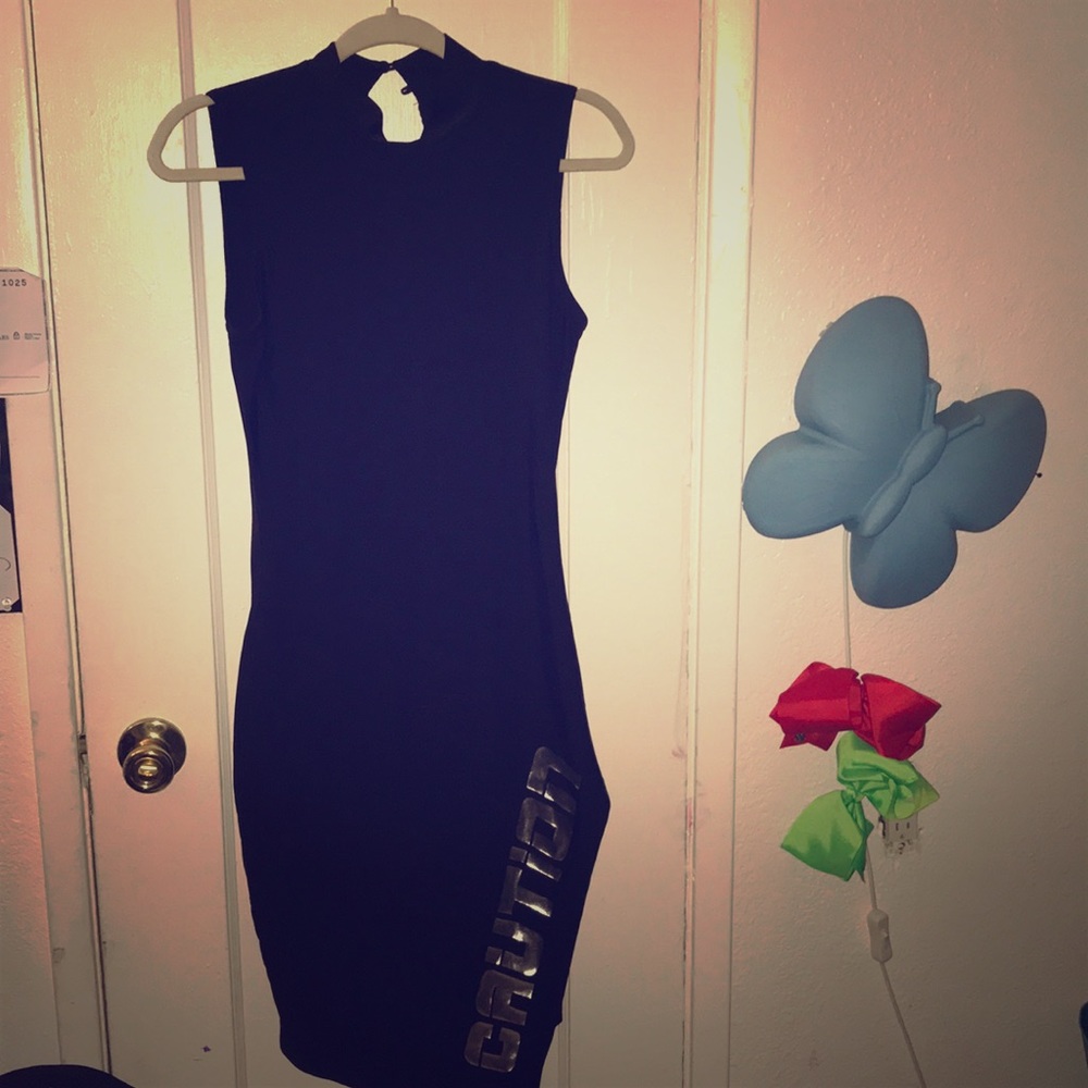 Fashion Nova black skintight dress
